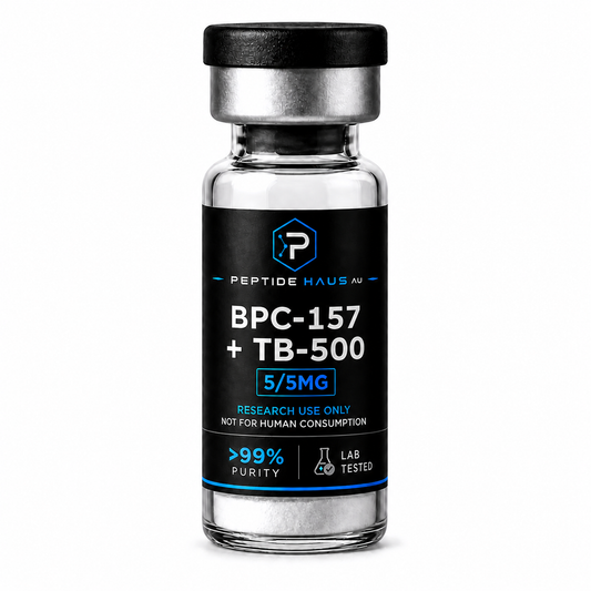BPC-157 and TB-500 research blend vial by Peptide Haus AU